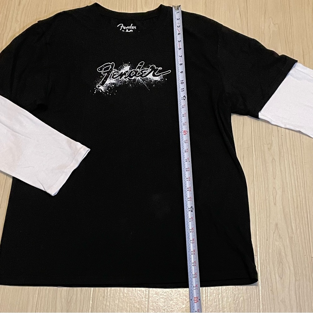 NWT Fender Rock and Roll Lifestyle Black and White Long Sleeve T-Shirt Size  XXL - Picture 5 of 16